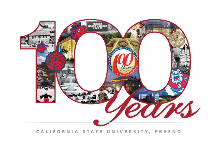 Fresno State Centennial Collage Card