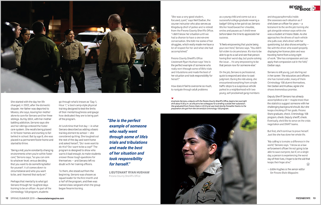 Fresno State Magazine - Beyond the Badge