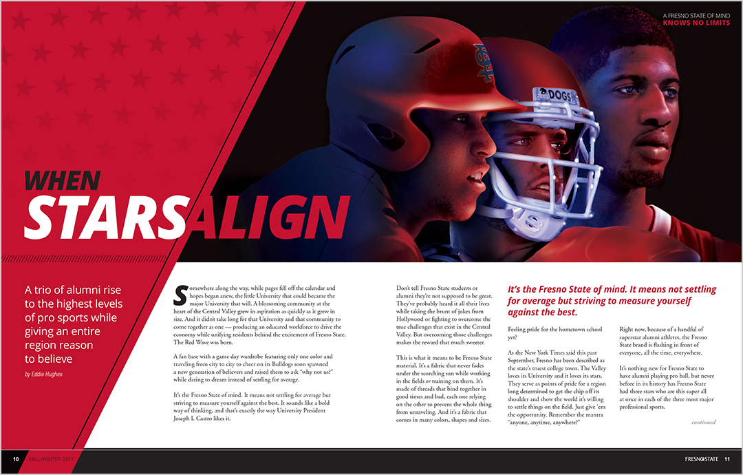 Fresno State Magazine - Aaron Judge, Derek Carr, Paul George